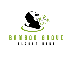 Bamboo - Bamboo Leaf Panda logo design