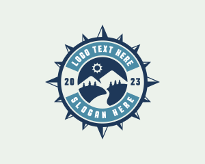 Mountain Hiking Compass Logo