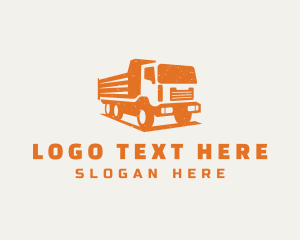 Orange - Dump Truck Haulage logo design