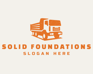 Trucker - Dump Truck Haulage logo design