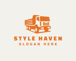 Trailer - Dump Truck Haulage logo design