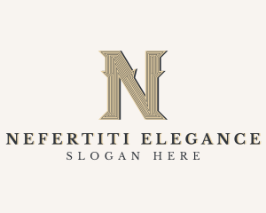 Decorative Boutique Brand Letter N logo design