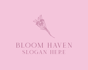 Floral Bouquet Bloom logo design