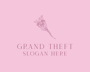 Stroke - Floral Bouquet Bloom logo design