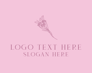 Delicate - Floral Bouquet Bloom logo design