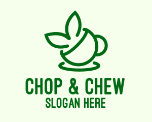 Tea Cup Leaves  Logo