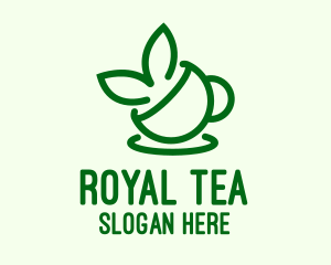 Tea Cup Leaves  logo design