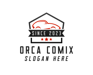Drag Racing - Car Transportation Emblem logo design