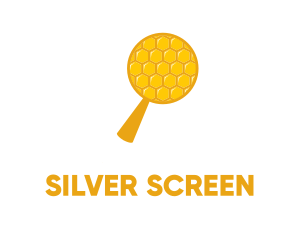 Magnifying Glass Honeycomb Logo