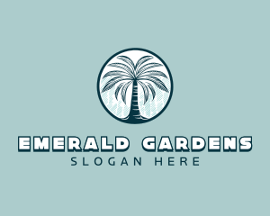 Nature Palm Tree logo design