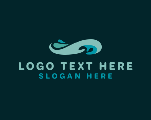 Surf - Wave Surfing Getaway logo design