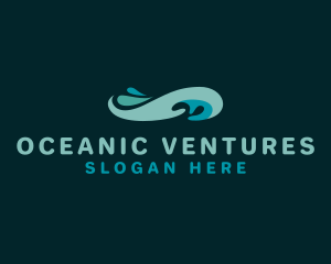 Wave Surfing Getaway logo design