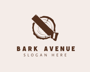 Bark - Wood Lumber Saw logo design