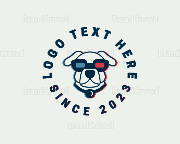 Pet Dog Glasses Logo