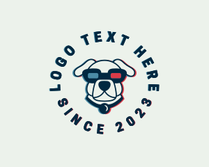 Dog - Pet Dog Glasses logo design