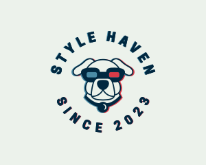 Shelter - Pet Dog Glasses logo design