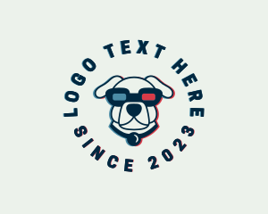 Shelter - Pet Dog Glasses logo design