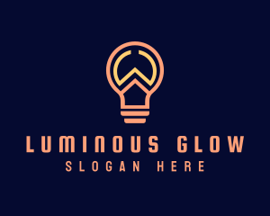 Illumination - Outline W Light Bulb logo design
