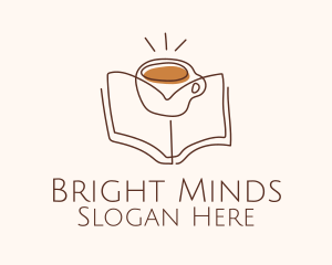 Study - Coffee Library Book logo design
