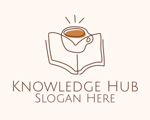 Espresso - Coffee Library Book logo design