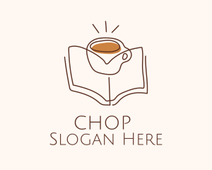 Education - Coffee Library Book logo design