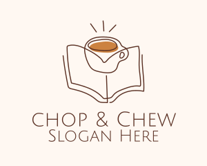 Beverage - Coffee Library Book logo design