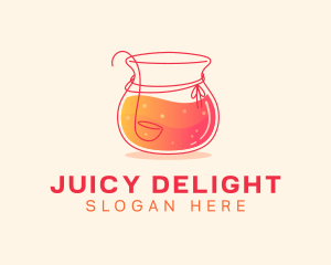 Juicy - Tropical Juice Drink logo design