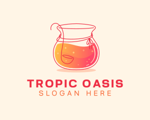 Tropical Juice Drink logo design