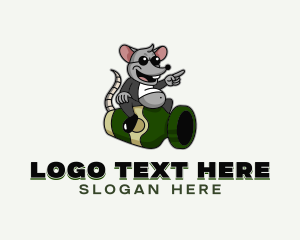 Bottle - Rat Liquor Bottle logo design
