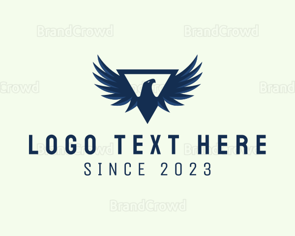 Modern Triangular Eagle Logo