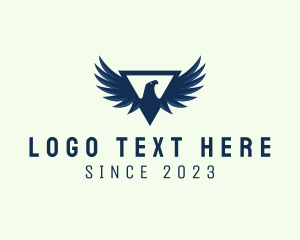 Air Courier - Modern Triangular Eagle logo design