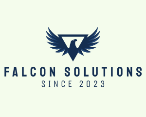 Modern Triangular Eagle logo design