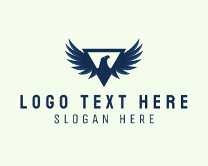 Modern Triangular Eagle Logo