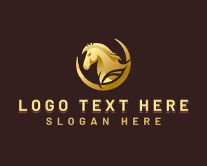 Equestrian - Elegant Horse Stallion logo design