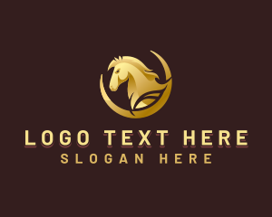 Stable - Elegant Horse Stallion logo design