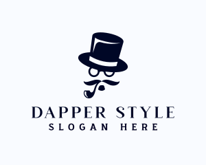 Dapper - Gentlemen Hat Pipe logo design