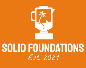 Juice Stall - Tropical Island Blender logo design
