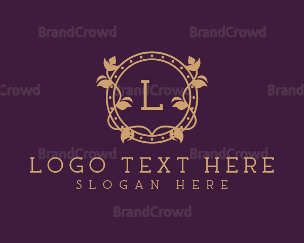 Ornamental Wreath Hotel Logo