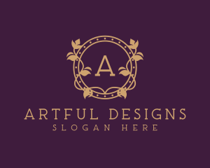 Ornamental Wreath Hotel logo design