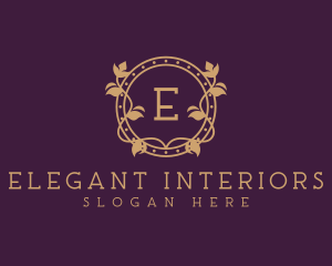 Ornamental Wreath Hotel logo design