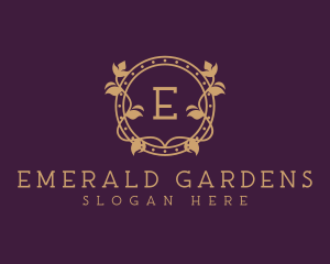 Ornamental Wreath Hotel logo design