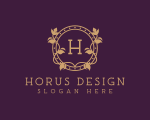 Ornamental Wreath Hotel logo design