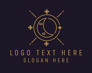 Moon - Crescent Moon Fortune Telling logo design