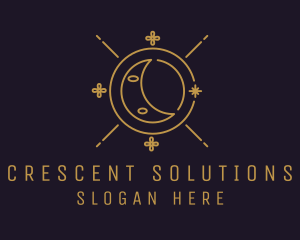 Crescent Moon Fortune Telling logo design