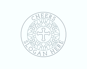 Preacher - Christian Worship Cross logo design