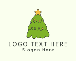 Star Christmas Tree Logo