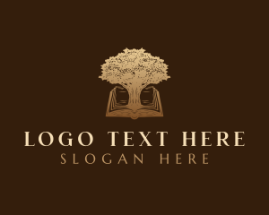 Leaf - Tree Book Publishing logo design