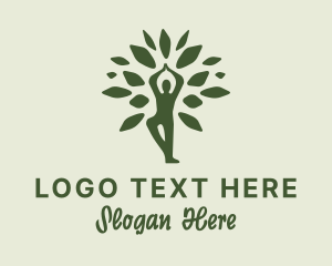 Gardener - Tree Yoga Wellness logo design