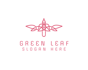 Herbal Vape Leaf logo design