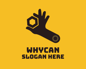 Mechanic Hand Wrench Logo